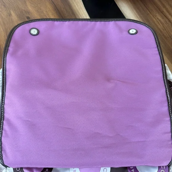 Vintage Coach Purple Signature Messenger or Diaper Bag EUC - Picture 11 of 12